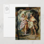 Der Prophet Elija und der Engel Postkarte (Vorne/Hinten)