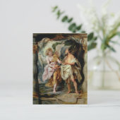 Der Prophet Elija und der Engel Postkarte (Stehend Vorderseite)
