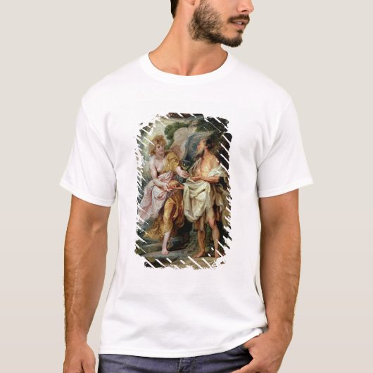 Der Prophet Elija und der Engel T-Shirt (Vorderseite)