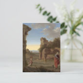 Der Prophet Elija und die Witwe Zarephath Postkarte (Stehend Vorderseite)