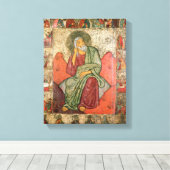 Der Prophet Elijah, Pskow-Schule (Panel) Leinwanddruck (Insitu (Holzboden))