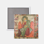Der Prophet Elijah, Pskow-Schule (Panel) Magnet (Vorderseite/Rückseite)