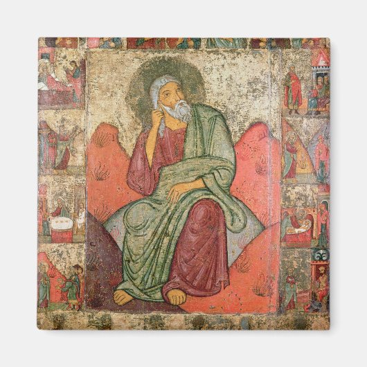 Der Prophet Elijah, Pskow-Schule (Panel) Magnet (Vorne)