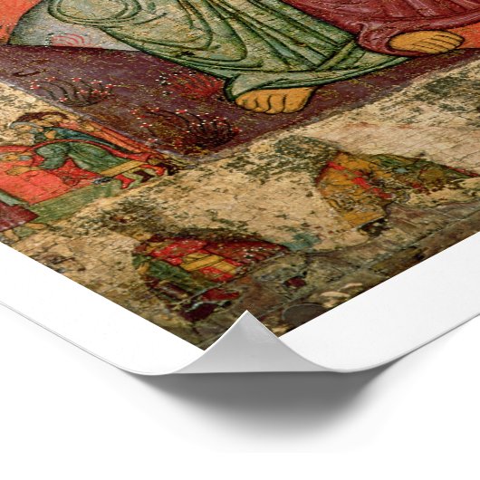 Der Prophet Elijah, Pskow-Schule (Panel) Poster (Ecke)