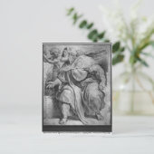 Der Prophet Ezekiel nach Michangelo Buonarroti Postkarte (Stehend Vorderseite)