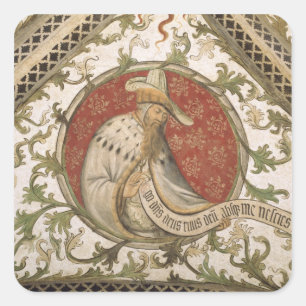 Der Prophet Hosea aus der Loggia d'Annunciazione Quadratischer Aufkleber