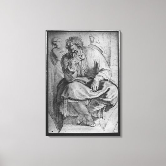 Der Prophet Jeremiah Leinwanddruck (Vorderseite)