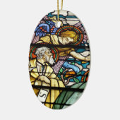 Der Prophet Jesaja in festem Glas Keramik Ornament (Links)