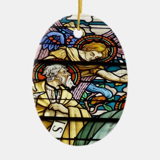 Der Prophet Jesaja in festem Glas Keramik Ornament (Vorne)