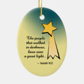 Der Prophet Jesaja in festem Glas Keramik Ornament (Hinten)