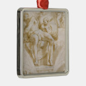 Der Prophet Jonas und zwei zerstörte Lunettes Silbernes Ornament (Rechts)