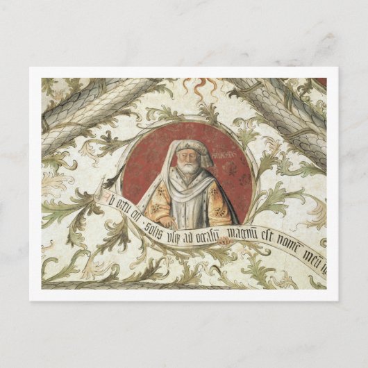 Der Prophet Malachi von der Loggia d'Annunciazio Postkarte (Vorderseite)