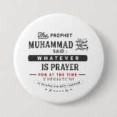 der Prophet Mohammed sagte: für was auch immer Button (Vorderseite)