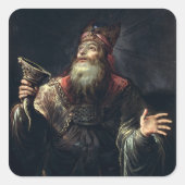 Der Prophet Samuel Quadratischer Aufkleber (Vorderseite)