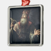 Der Prophet Samuel Silbernes Ornament (Links)