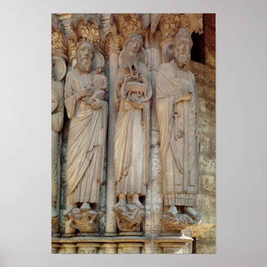 Der Prophet Simeon, Johannes der Taufe Poster (Vorne)