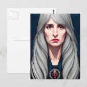 Der Protector Elder Hexe Fantasy Art Malerei Postkarte (Vorne/Hinten)