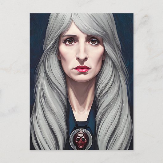 Der Protector Elder Hexe Fantasy Art Malerei Postkarte (Vorderseite)