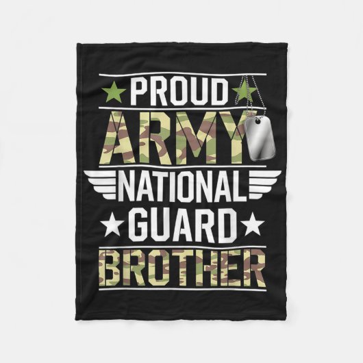 Der Proud Army National Guard Brother Veterans Day Fleecedecke (Vorderseite)