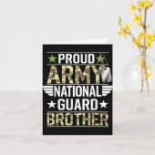 Der Proud Army National Guard Brother Veterans Day Karte (Gelbe Blume)
