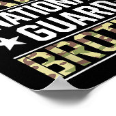 Der Proud Army National Guard Brother Veterans Day Poster (Ecke)
