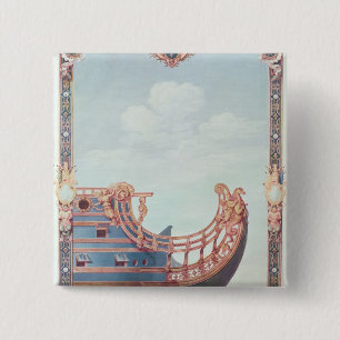 Der Prow von 'Le Soleil Royal' Button