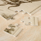 Der Prozess der Polsterung eines Stuhls, von der Puzzle (Seite)