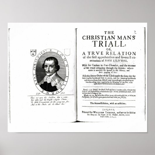 Der Prozess gegen den Christlichen Mann' von John Poster (Vorne)