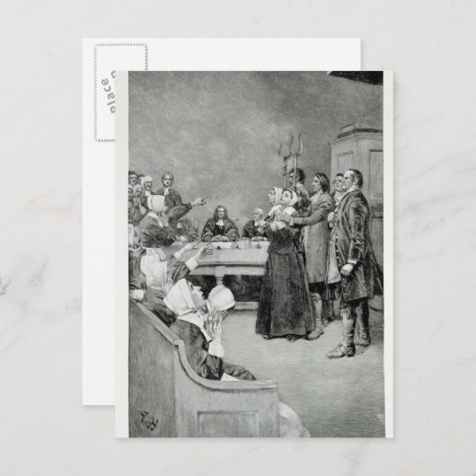 Der Prozess gegen eine Hexe Postkarte (Vorne/Hinten)