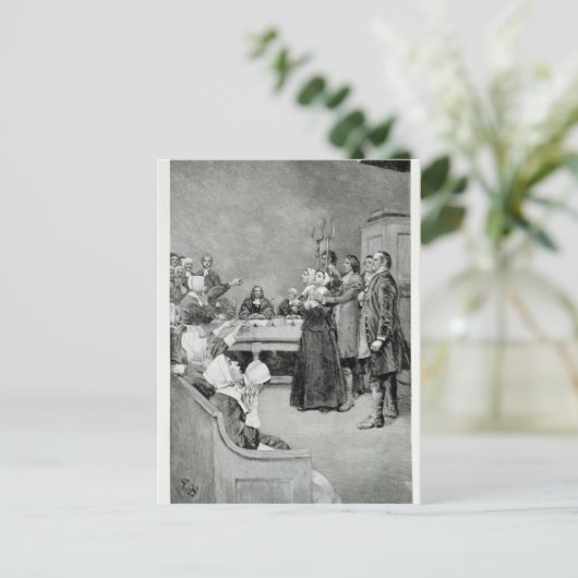 Der Prozess gegen eine Hexe Postkarte (Stehend Vorderseite)