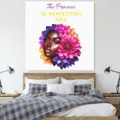 Der Prozess perfektioniert Sie! Leinwanddruck (Insitu (Schlafzimmer))