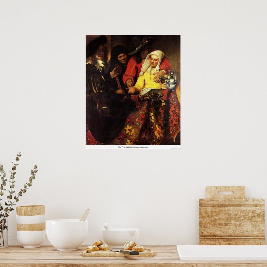 Der Prozess von Johannes Vermeer Poster (Küche)