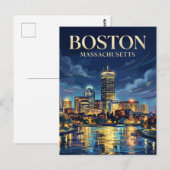 Der Prudential Tower USA Postkarte (Vorne/Hinten)