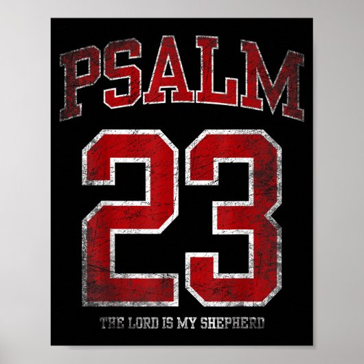 Der Psalm 23 Jersey Lord Shepherd Poster (Vorne)