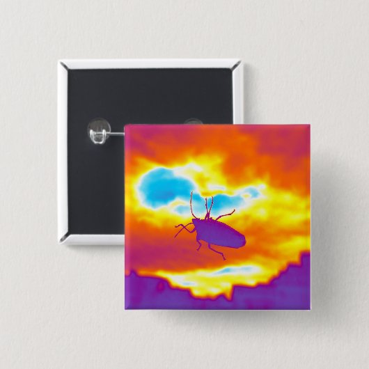 Der psychedelische Fehler Button (Vorne & Hinten)