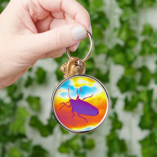 Der psychedelische Fehler Schlüsselanhänger (Hand)