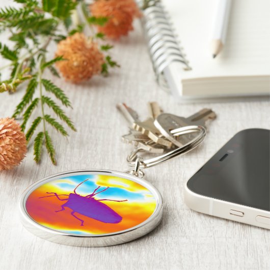 Der psychedelische Fehler Schlüsselanhänger (Seite)