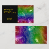 Der psychedelische gelierte Regenbogen sickern Visitenkarte (Vorne/Hinten)