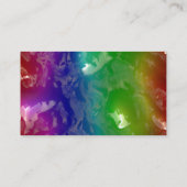 Der psychedelische gelierte Regenbogen sickern Visitenkarte (Rückseite)