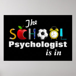 Der Psychologe der Schule ist in Poster