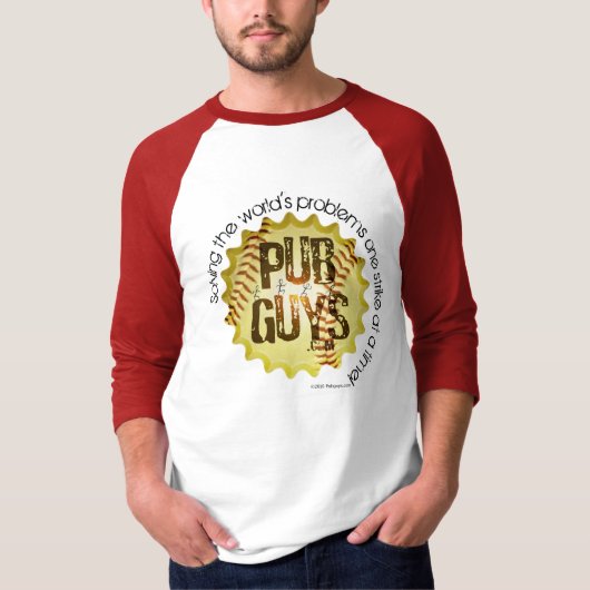 Der PubGuys Liebe-Baseball T-Shirt (Vorderseite)