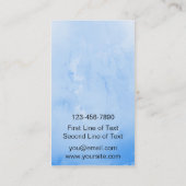 Der Puck hält sich hier auf Hockey Goalie Business Visitenkarte (Rückseite)