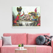 Der Pudding in Gefahr, 1805 Leinwanddruck (Insitu (Wohnzimmer))