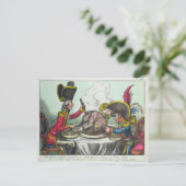 Der Pudding in Gefahr, 1805 Postkarte (Stehend Vorderseite)