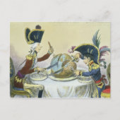 Der Pudding in Gefahr, 1805 Postkarte (Vorderseite)