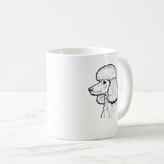 DER PUDEL KAFFEETASSE (VorderseiteRechts)