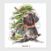 Der Pudelpointer Aufkleber (Blatt)