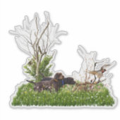 Der Pudelpointer Aufkleber (Vorderseite)