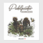 Der Pudelpointer Aufkleber (Blatt)