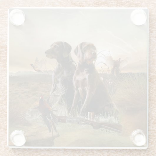 Der Pudelpointer Glasuntersetzer (Rückseite)